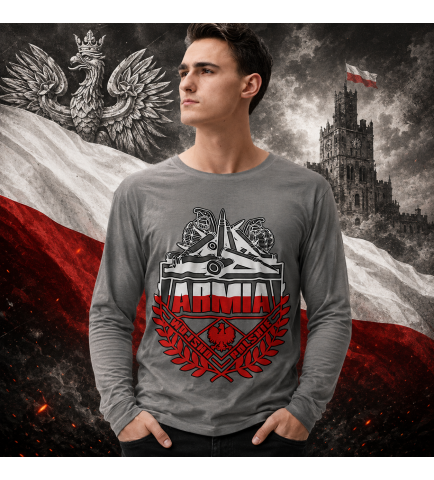 LONGSLEEVE PATRIOTYCZNY - ARMIA (BIAŁO-CZERWONY)